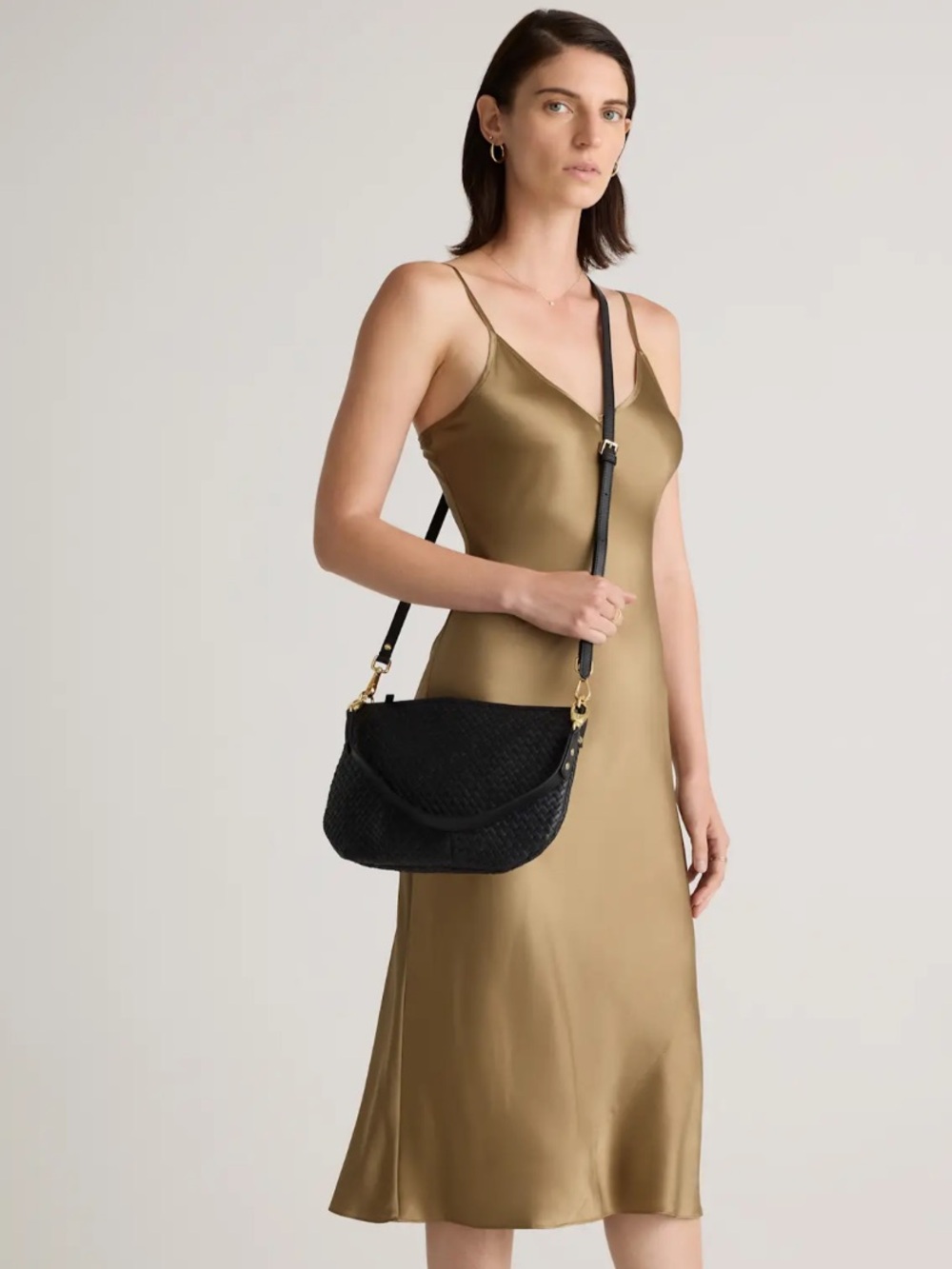 Quince Sloane Handwoven Mini Shoulder Bag - Picture 3 of 8